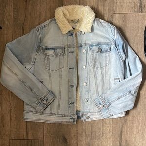 Fur Lined Denim Jacket